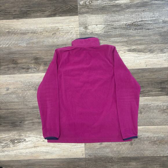 Eddie Bauer Purple Womens‎ M High Neck Quarter Snap Polar Fleece Popover Jacket - Picture 3 of 9